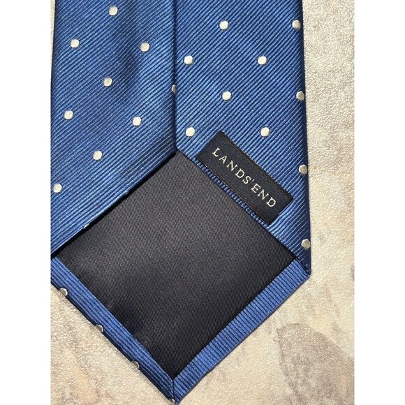 Set of 3 Lands' End Vintage Men's Silk Neckties - PreOwned - Picture 4 of 7